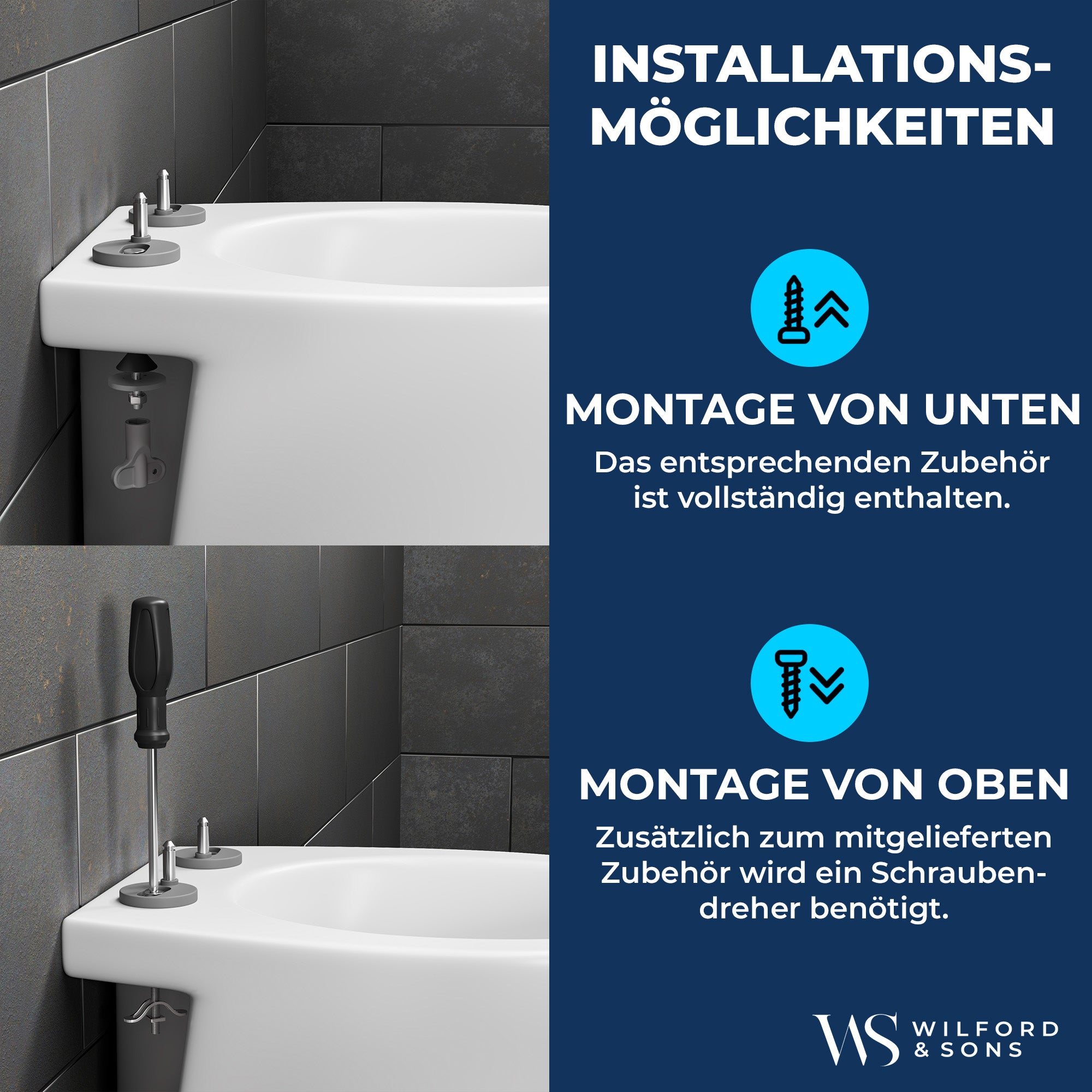 Toilettensitz | Rechteck Form