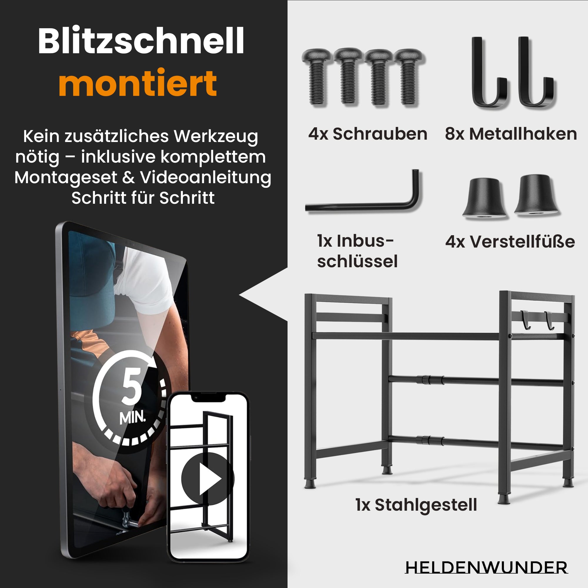 Heldenwunder Micro Wave Rack