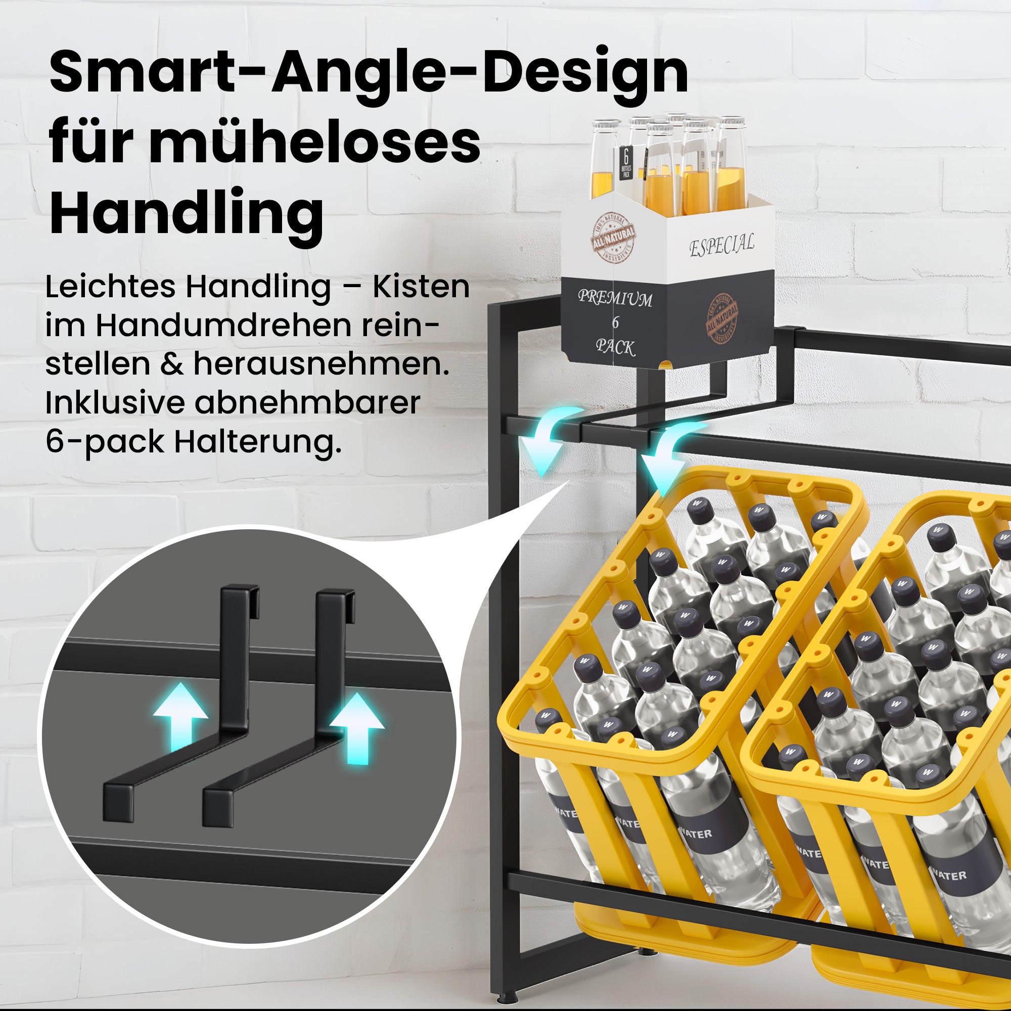 Heldenwunder Bottle Crate Rack