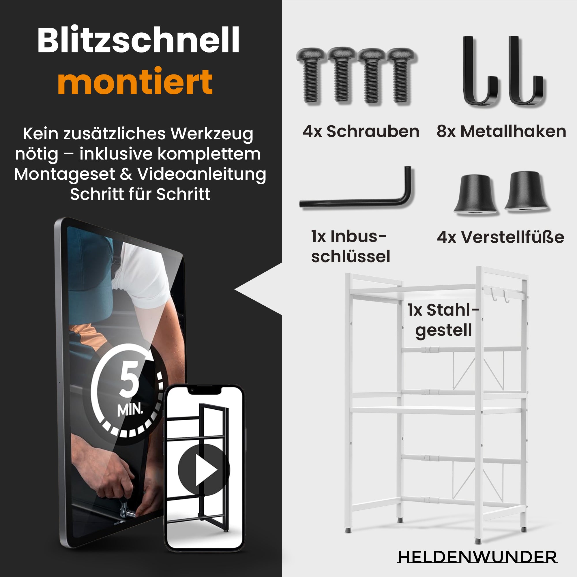 Heldenwunder Micro Wave Rack