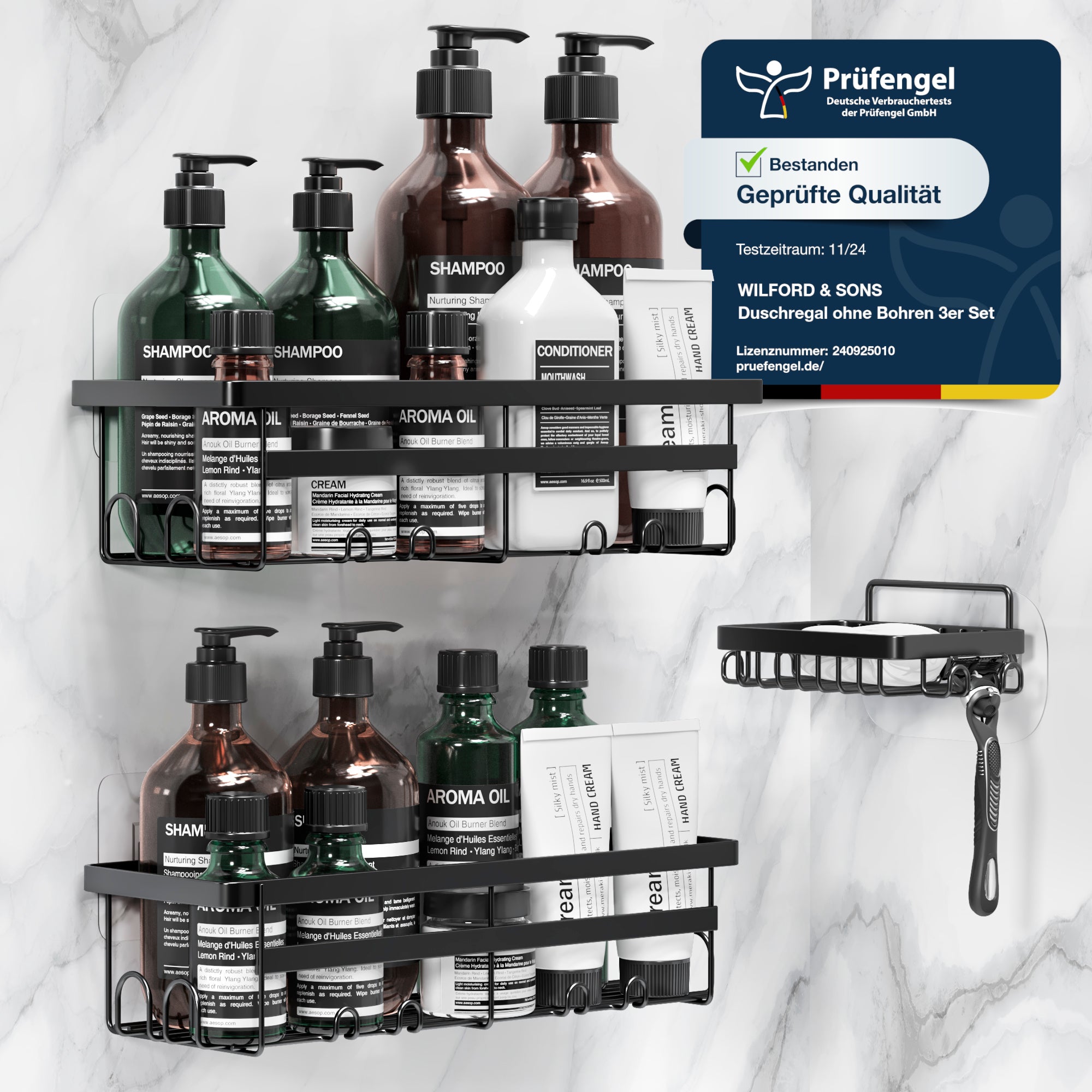 Duschregal 3er Set