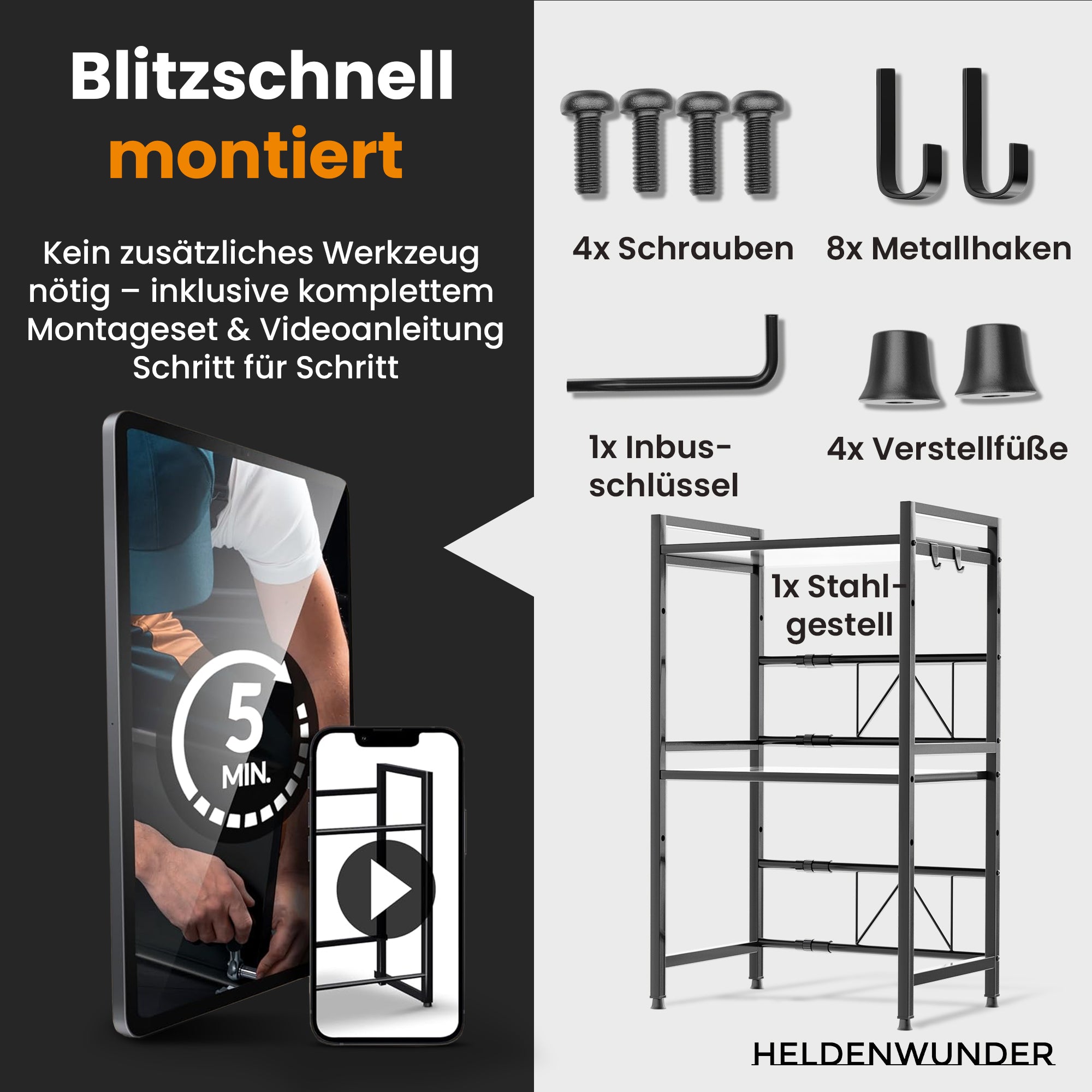 Heldenwunder Micro Wave Rack